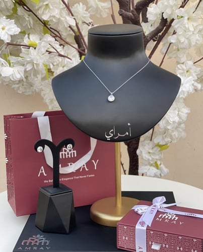 طقم سلسال وحلق للرياض فقط
