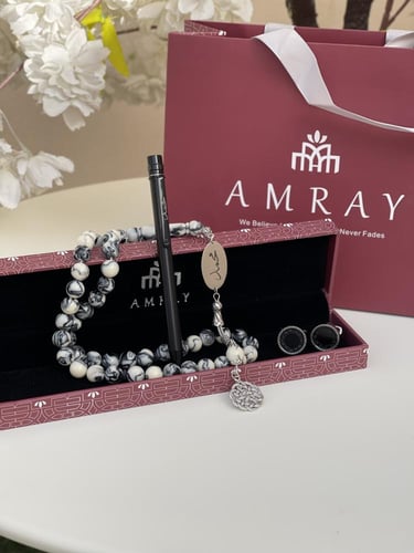 بكج فخم سبحه وقلم وكبك بالاسم