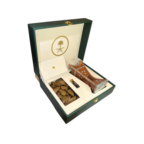 بوكس إهداء فاخر مبخرة حايل + ربع تولة دهن عود + 4...