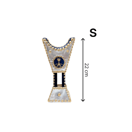 مبخرة باكستاني -فضي سيفين ونخلة أزرق - مقاسات متنو...