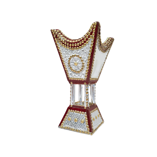 مبخرة باكستاني - مقاس XL كبير فضي إطار أحمر - مبخر...