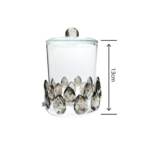 علبة بخور كريستال فاخر دمعة وسط - موديل A3019