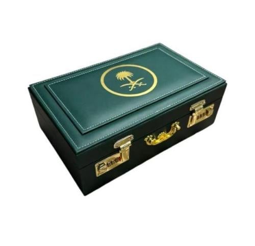 صندوق إهداء علبة جلد فاخر نص كيلو أقفال ( صندوق ال...