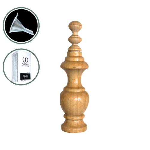 مكحلة خشبية خشب الزان الطبيعي سادة - مقاس كبير - م...
