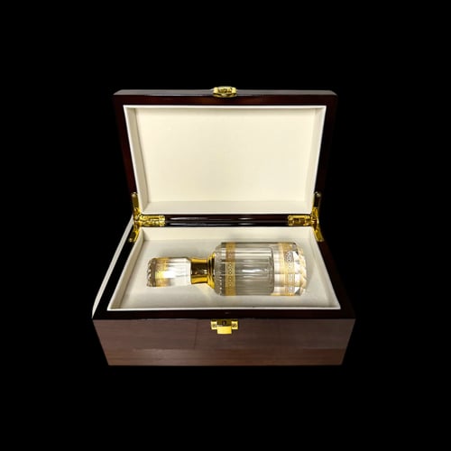 صندوق إهداء كرستالة فاخرة دهن عود مع صندوق خشبي مم...