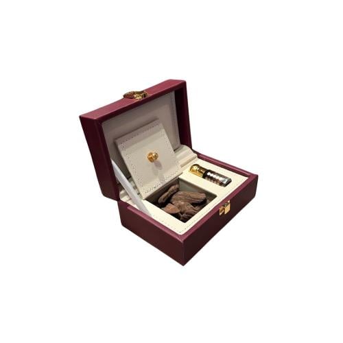 بوكس إهداء فاخر أوقية مروكي كنج + 1/4 تولة دهن عود...