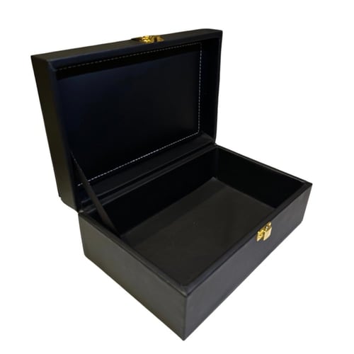 صندوق إهداء علبة جلد فاخر نصف كيلو - إ إصدار بشعار...