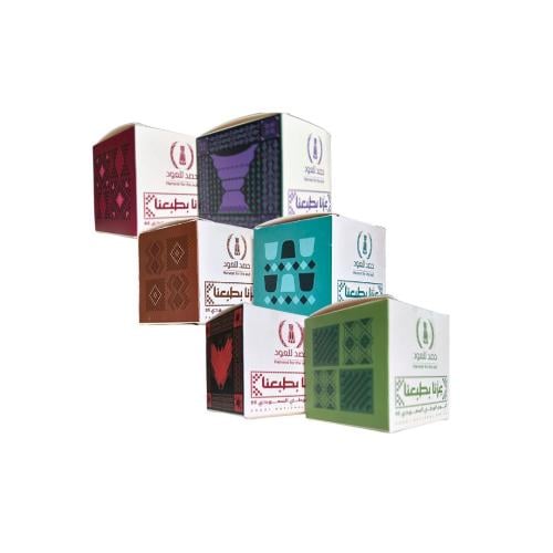 عزنا بطبعنا - بوكس توزيعات يحتوي ( عطر 3 مل + كسرة...