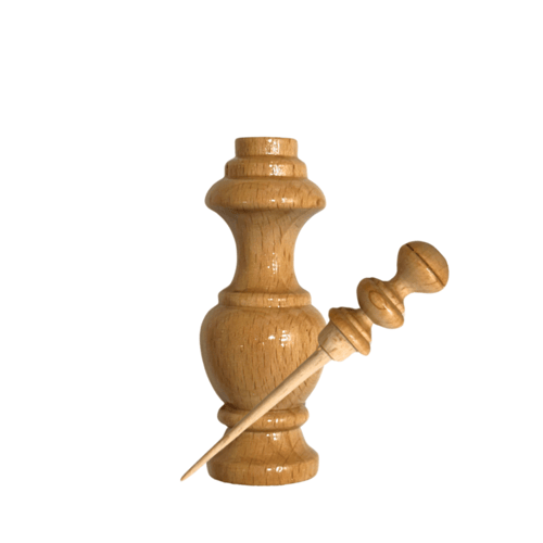 مكحلة خشبية خشب الزان الطبيعي سادة - مقاس كبير - م...