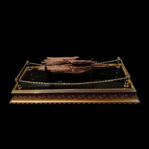 بوكس إهداء فاخر أكريلك قاعدة خشبية مذهبة ( حجم وسط...