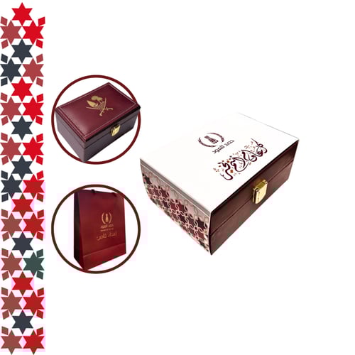 بوكس إهداء فاخر أوقية مروكي كنج + 1/4 تولة دهن عود...