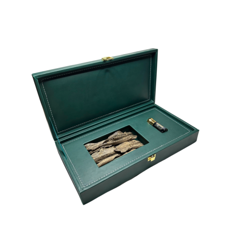 بوكس إهداء فاخر 2.5 أوقية عود فيتنامي دبل سوبر + ر...