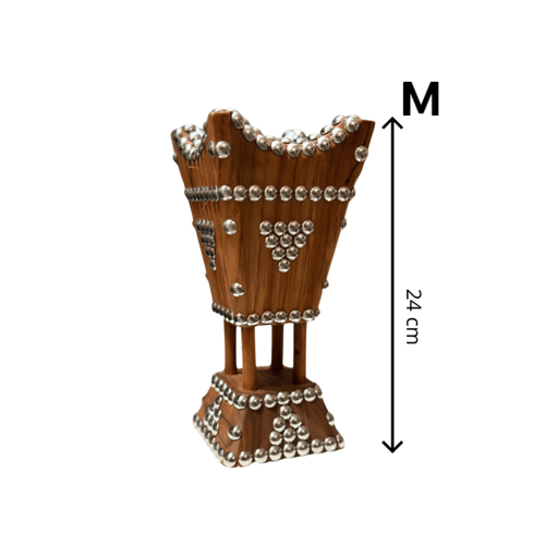 مبخرة فاخرة خشب التيك الطبيعي صناعة يدوية - مثلث -...