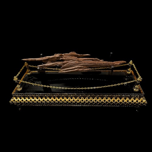 بوكس إهداء فاخر أكريلك قاعدة معدنية ثقيلة مذهبة (...