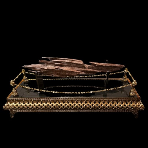 بوكس إهداء فاخر أكريلك قاعدة خشبية مذهبة ( حجم وسط...