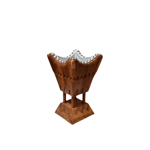 مبخرة خشب تيك طبيعي صناعة يدوية - طراز نجدي - عدة...