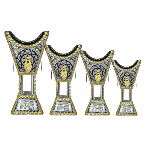 مبخرة باكستاني - نقش فضي / أسود - موديل 2001