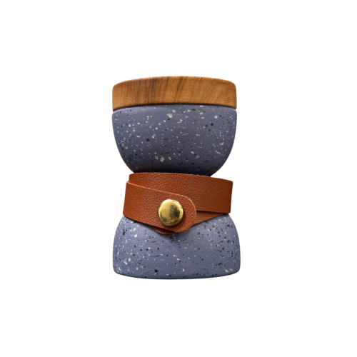 توزيعات مناسبات - مبخرة جبسية أزرق + كسرة عود