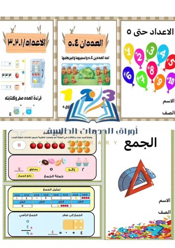 مطوية الرياضيات كاملة
