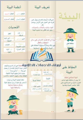 مطوية عن البيئة