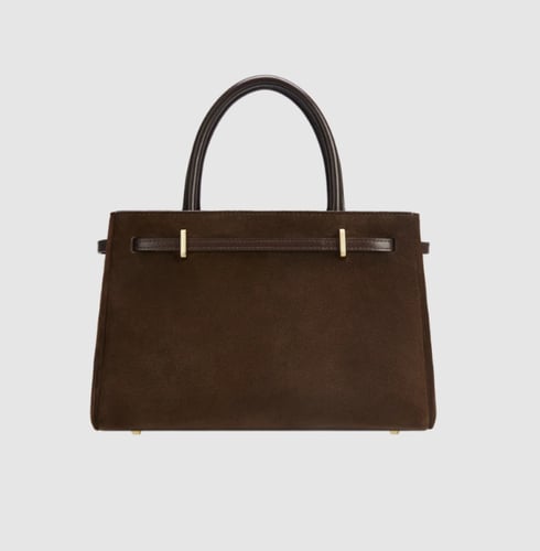 حقيبه من جلد الغزال بلون الاسبريسو من فيرافيد نيوي...