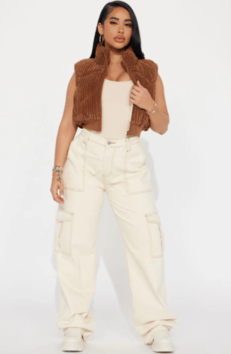 ستره بدون اكمام شمواه منفوخ من فاشن نوفا