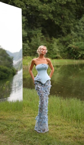 واحجار الراين وتفاصيل الؤلؤ من من فلورا اند كالتري...