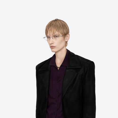 نظارات بيضاوية بإطار معدني من جنتل مونستير