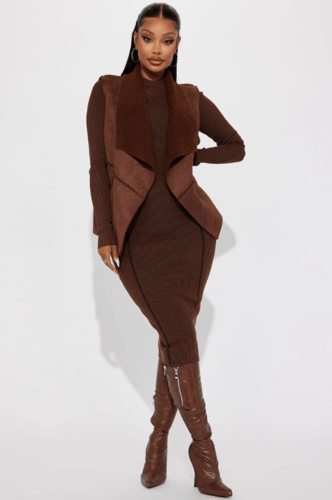 سترة من صوف الغنم من فاشن نوفا