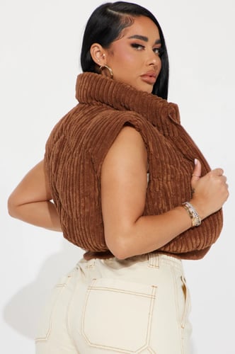 ستره بدون اكمام شمواه منفوخ من فاشن نوفا