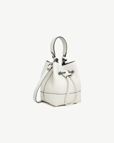 حقيبه مصنوعه من الجلد وسعف النخيل من ستراتبيري