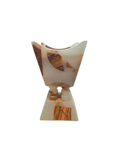 مبخرة من الخشب الفاخر المطعم بمادة الريزن شديدة ال...