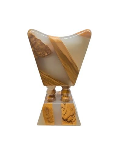 مبخرة من الخشب الفاخر المطعم بمادة الريزن شديدة ال...