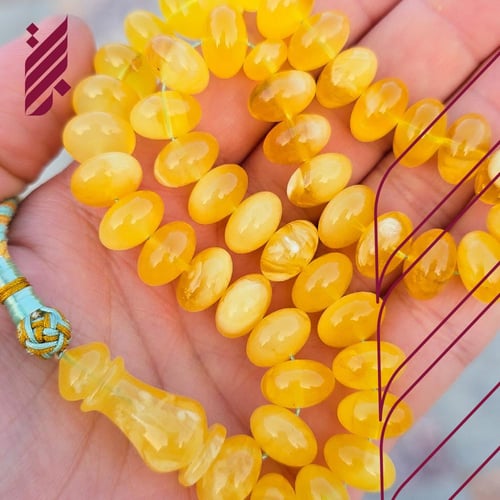 سبحة كهرمان كلنغرادي ( حر شوائب )