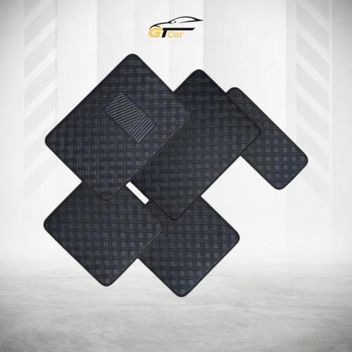 دايموند فرشة ارضية جلد 5 قطعة أسود