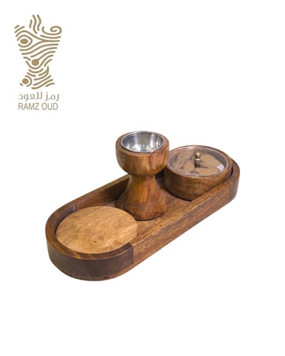 صينية بخور خشبية