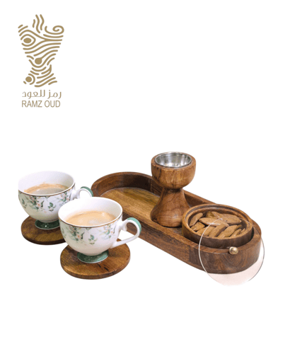 صينية بخور خشبية