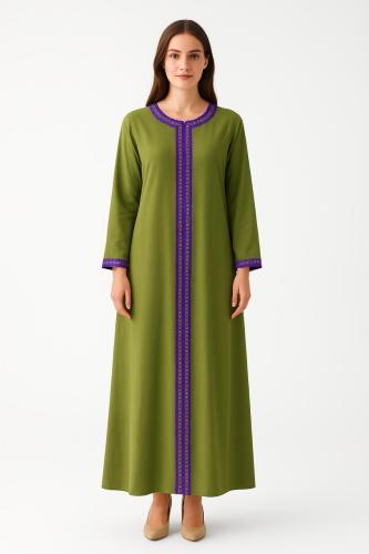 Olive touch thobe