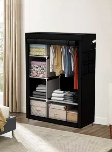 خزانة ملابس قماشية متينة: تصميم ذكي لتخزين سهل وفع...