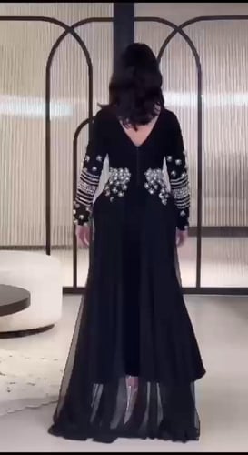 فستان سهره فخم لون اسود