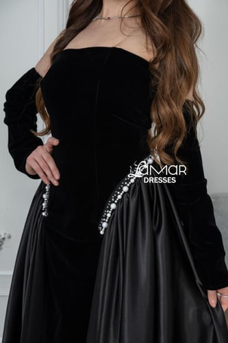 فستان سهره مميز لون اسود