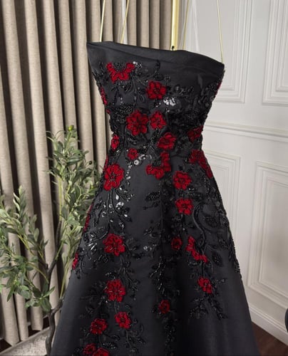 فستان سهره مميز لون اسود