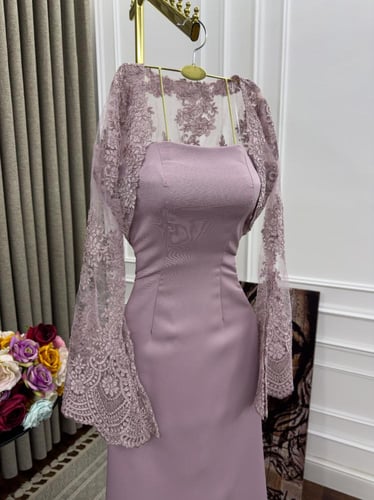 فستان سهره مميز لون موف