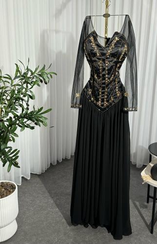 فستان سهره مميز لون اسود