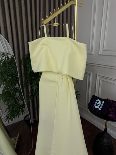 فستان سهره فخم لون البيج