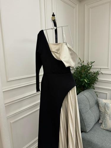 فستان سهرة راقي قماش باربي فخم