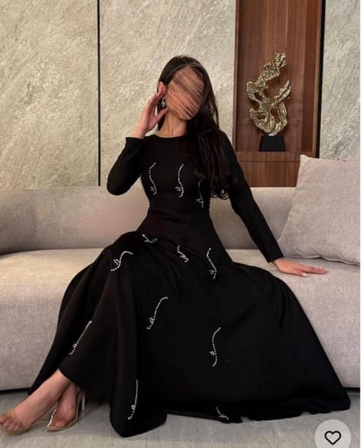 فستان سهره مميز لون اسود