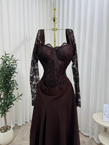 فستان ناعم صدريه دانتيل