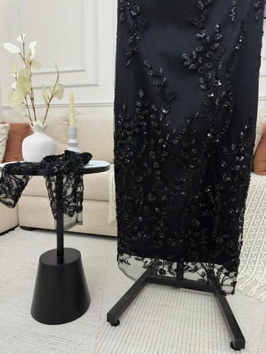 فستان سهره مميز لون اسود