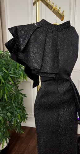 فستان سهره فخم لون اسود